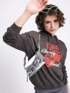 glitchez Printed Cotton Terry Boxy Fit Pullover Sweatshirt