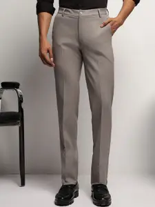 SUBTRACT Men 4 Way Stretch Flex Waist Striped Slim Fit Formal Trousers