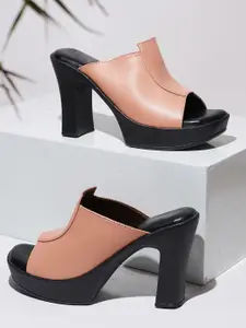 Froh Feet Women Block Heel Peep Toes