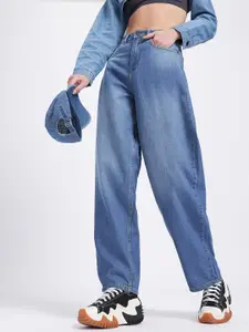 glitchez Women Movement Light Fade Skater Fit Jeans