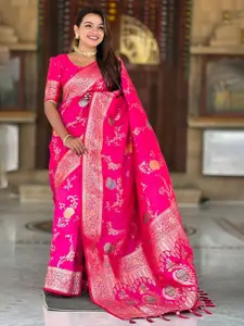 SGF11 Woven Design Zari Pure Silk Kanjeevaram Saree