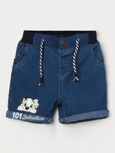 Juniors by Lifestyle Boys Washed Printed 101 Dalmatians Cotton Shorts