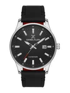 Daniel Klein Men Leather Straps Analogue Watch DK 1 13375-2