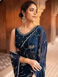 Soch Embellished Beads and Stones Organza Saree