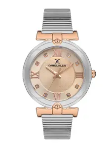 Daniel Klein Women Embellished Bracelet Style Straps Analogue Watch DK 1 13439-5