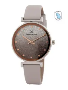 Daniel Klein Women Grey Embellished Analogue Watch DK.1.12432-4