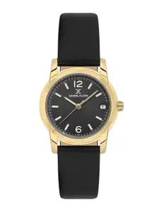 Daniel Klein Women Embellished Dial & Leather Straps Analogue Watch DK.1.13822-4