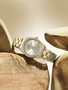 Daniel Klein Women Embellished Dial & Bracelet Style Straps Analogue Watch DK.1.13602-3