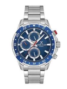 Daniel Klein Men Patterned Dial & Bracelet Style Straps Analogue Watch DK.1.13642-2