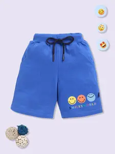 YK X Minute Mirth Boys Graphic Printed Cotton Shorts