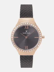 Daniel Klein Fiord Women Black Analogue Watch 12075-7