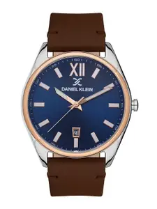 Daniel Klein Men Leather Style Straps Analogue Watch DK 1 13404-5
