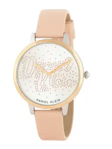 Daniel Klein Women Leather Straps Analogue Display Watch DK.1.12766-7