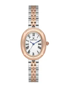 Daniel Klein Women Mother of Pearl Dial & Stainless Steel Bracelet Style Straps Analogue Watch DK.1.13871-6