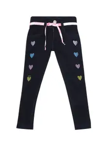 BAESD Girls Regular Fit Mid-Rise Stretchable Jeans