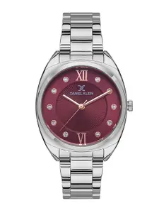 Daniel Klein Women Embellished Dial Bracelet Style Straps Analogue Watch DK 1 13398-2