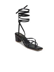 DressBerry Women Synthetic Block Sandals with Bows