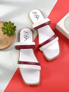 Zebba Women Open Toe Flats