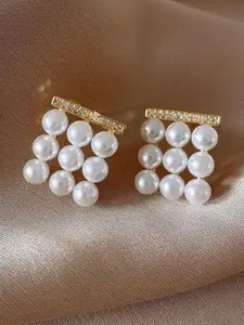MEENAZ Square Studs Earrings