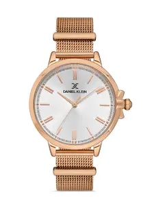 Daniel Klein Trendy Women Silver-Toned & Bracelet Straps Analogue Watch DK.1.13261-4