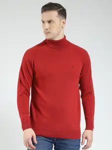 Monte Carlo Men Solid High Neck Woollen Pullover
