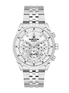 Daniel Klein Men Embellished Dial & Bracelet Style Straps Analogue Watch DK.1.13740-1