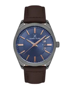 Daniel Klein Premium Men Leather Straps Analogue Watch DK.1.13555-4