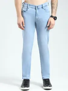 Monte Carlo Men Regular Fit Mid-Rise Clean Look Non Stretchable Jeans