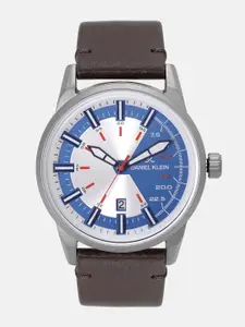 Daniel Klein Men Blue & Silver-Toned Analogue Watch 12151-5