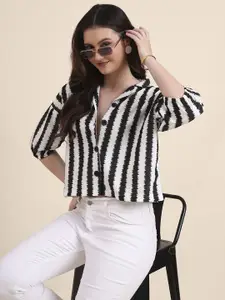 DressBerry Women Relaxed Fit Multi Striped Casual Shirt