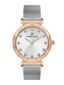 Daniel Klein Women Embellished Dial & Bracelet Style Straps Analogue Watch DK.1.13416-6