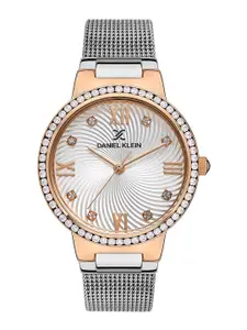 Daniel Klein Women Embellished Bracelet Style Straps Analogue Watch DK.1.13434-6