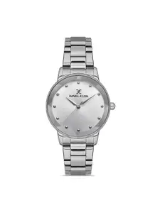 Daniel Klein Premium Women Silver-Toned Dial & Straps Analogue Watch DK.1.13223-1