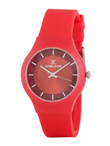 Daniel Klein Women Textured Dial & Straps Analogue Watch DK 1 12713-4
