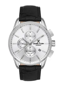Daniel Klein Men Dial & Leather Straps Analogue Multi Function Watch DK 1 13385-3