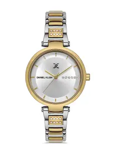 Daniel Klein Premium Women Silver-Toned Dial & Straps Analogue Watch DK.1.13206-6