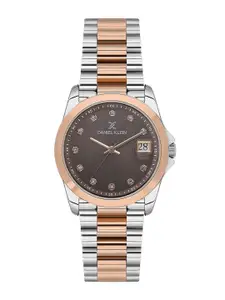Daniel Klein Women Embellished Dial & Bracelet Style Straps Analogue Watch DK.1.13830-6