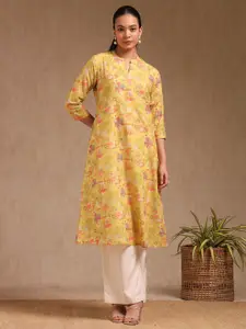Soch Women Floral Printed Festive Cotton A-Line Kurtas