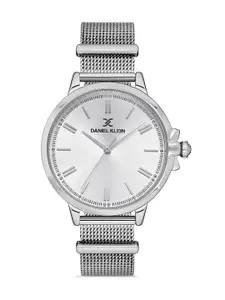 Daniel Klein Trendy Women Silver-Toned Dial & Bracelet Straps Analogue Watch DK.1.13261-1