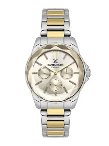 Daniel Klein Women Embellished Dial & Bracelet Style Straps Analogue Watch DK.1.13505-4