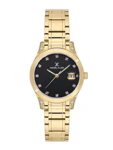 Daniel Klein Women Embellished Dial & Bracelet Style Straps Analogue Watch DK.1.13782-3