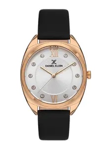 Daniel Klein Women Embellished Dial & Leather Straps Analogue Watch DK 1 13425-3