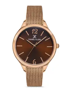 Daniel Klein Fiord Women Brown Dial Bracelet Style Straps Analogue Watch DK.1.13237-2