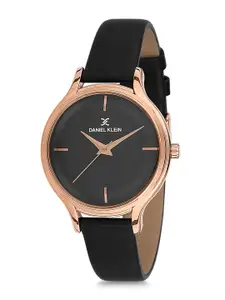 Daniel Klein Women Black Analogue Watch DK11676