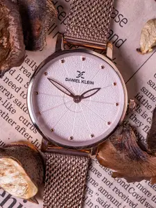Daniel Klein Women Rose Gold-Toned Analogue Watch DK12058-4