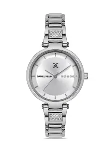 Daniel Klein Premium Women Silver Dial Bracelet Straps Analogue Watch DK.1.13206-1