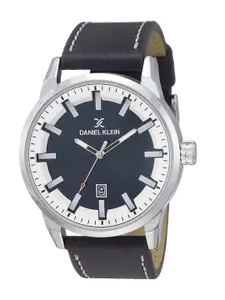 Daniel Klein Men Navy Blue & White Analogue Watch DK11652-2