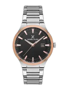 Daniel Klein Men Textured Dial & Bracelet Style Straps Analogue Watch DK.1.13373-