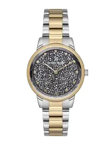 Daniel Klein Women Embellished Dial & Bracelet Style Straps Analogue Watch DK.1.12844-6