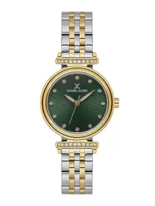 Daniel Klein Women Embellished Dial & Stainless Steel Straps Analogue Watch DK.1.13958-4
